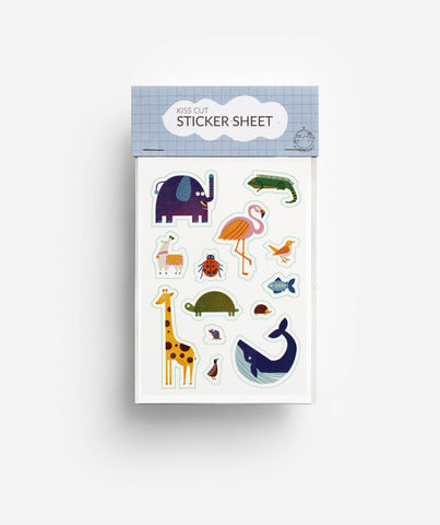 Stickerbogen Animals / Jungwiealt