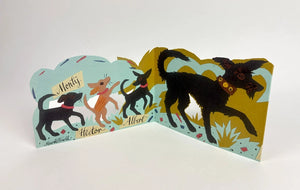 Concertina Karte "Puppy Parade" / Mark Hearld