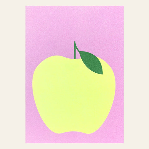 Postkarte "Apfel" / Herr und Frau Rio