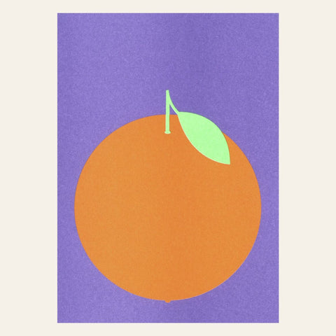 Postkarte "Orange" / Herr und Frau Rio