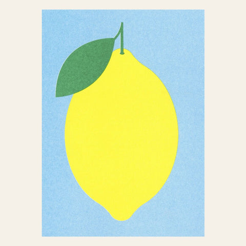 Postkarte "Zitrone" / Herr und Frau Rio