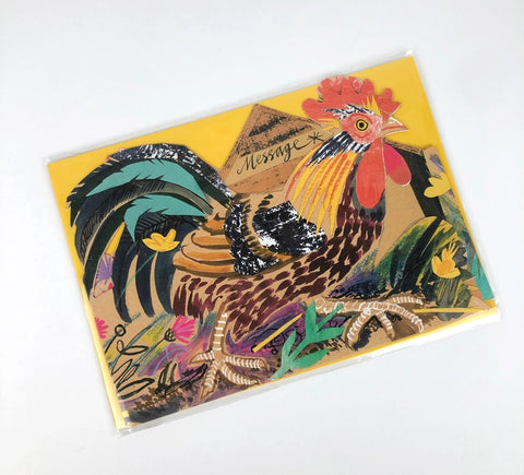 Concertina Karte "Chickens" / Mark Hearld