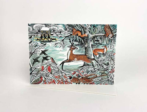 Mini-Adventskalender und Weihnachtskarte " Winter Woodland" / Angela Harding