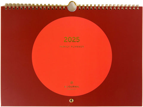 Family Planner 2025  "Coral Circle" / A - Journal