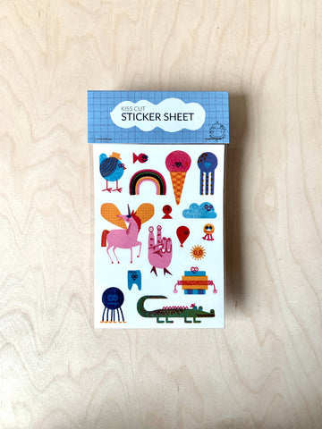 Stickerbogen Creatures / Jungwiealt