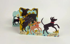 Concertina Karte "Puppy Parade" / Mark Hearld