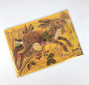 Concertina Karte "Hares" / Mark Hearld