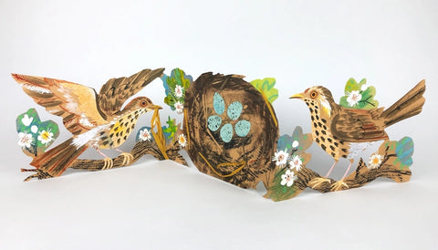 Concertina Karte "Nest" / Mark Hearld