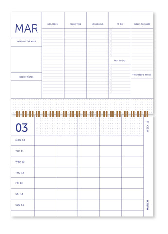 Family Planner 2025  "Coral Circle" / A - Journal