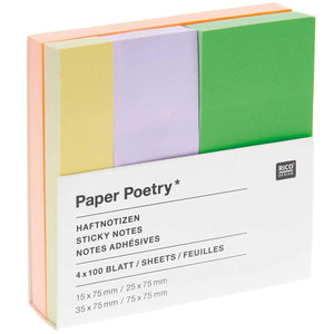 Haftnotizen „Sticky Notes Pastell“ Groß / Rico Design