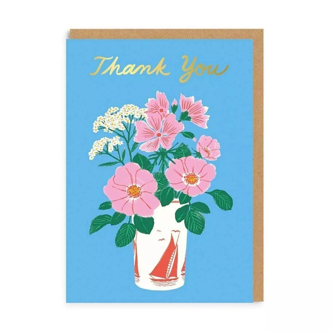 Dankeskarte "Thank You Vase"/ Ohh Deer