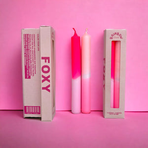 Rainbow Studio Stabkerzen-Set "Foxy" / Pink Stories