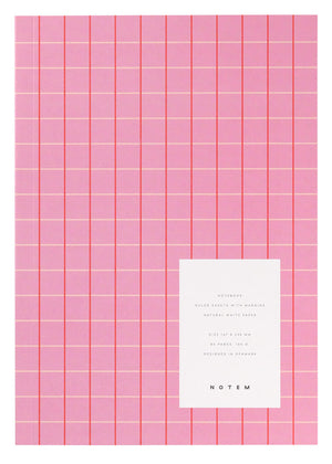 Notizbuch "Vita Rose Grid" Medium / Notem