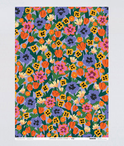 Geschenkpapier  "Wild Flowers" / Wrap