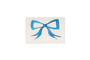 Klappkarte „Bow“ blue/ Scribble & Daub