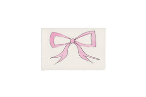 Klappkarte „Bow“ pink / Scribble & Daub