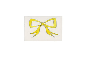 Klappkarte „Bow“ yellow / Scribble & Daub