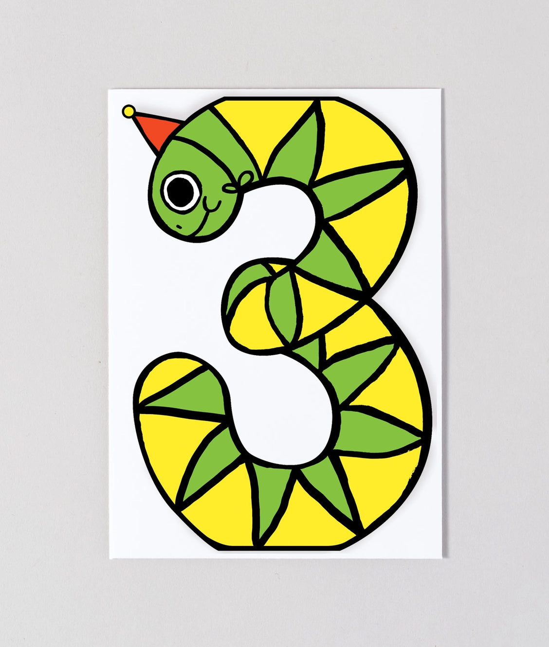 Glückwunschkarte "Snake 3rd Birthday" / Wrap