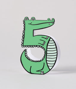 Glückwunschkarte "Croc 5th Birthday" / Wrap