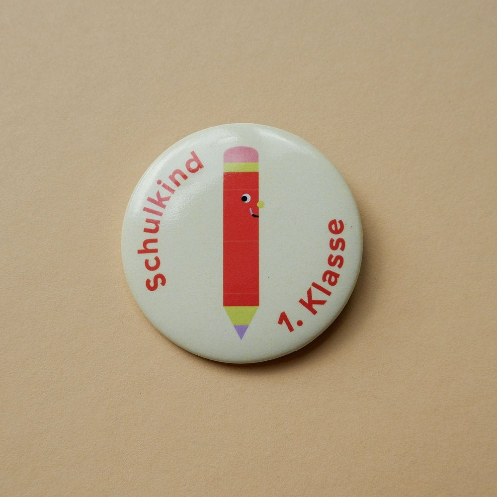 Button „Schulkind 1. Klasse“  / tinyday