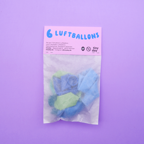 Luftballons  „Schulkind“ blau  / tinyday