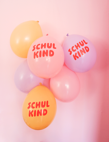 Luftballons  „Schulkind“ flieder  / tinyday