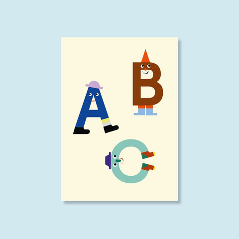 Postkarte "ABC"/ tinyday