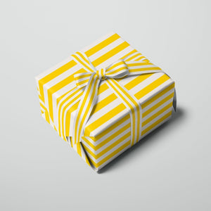 Geschenkpapier "Yellow Stripes" / Graphic Factory