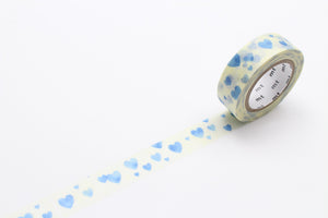 MASKING TAPE "Heart Stamp Blue" / MT