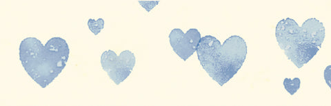 MASKING TAPE "Heart Stamp Blue" / MT