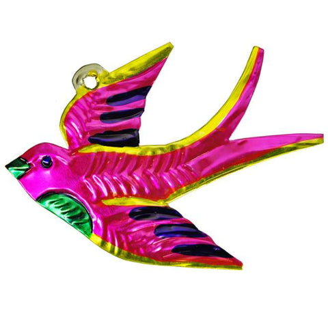 Mexikanischer Christbaumschmuck "Pinker Vogel"/ P&P Finds