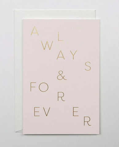 Hochzeitskarte "Golden Letters" / Haferkorn & Sauerbrey