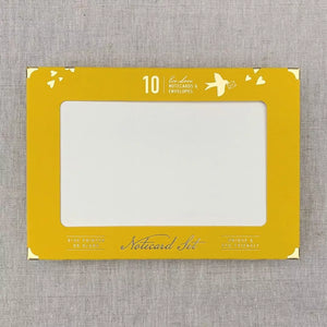 Briefkarte mit Umschlag 10er Set / gelb / Togethery