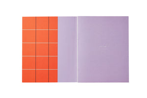 Notebook "Uma Large Check" Orange / Notem