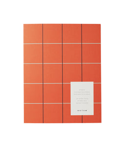 Notebook "Uma Large Check" Orange / Notem