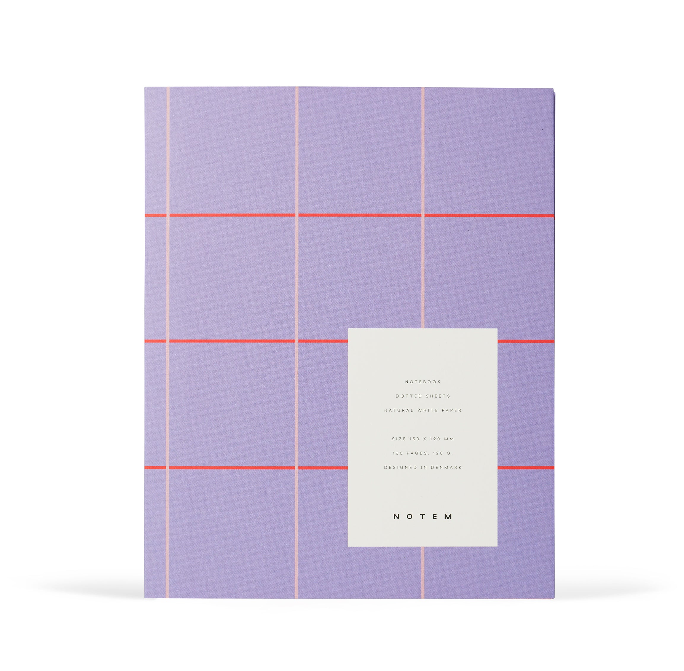 Notizbuch "Uma Medium Check" Lavender / Notem