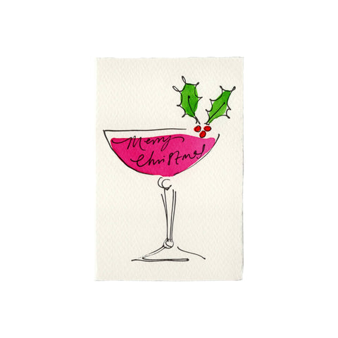 Weihnachtskarte "Cocktail" / Scribble & Daub