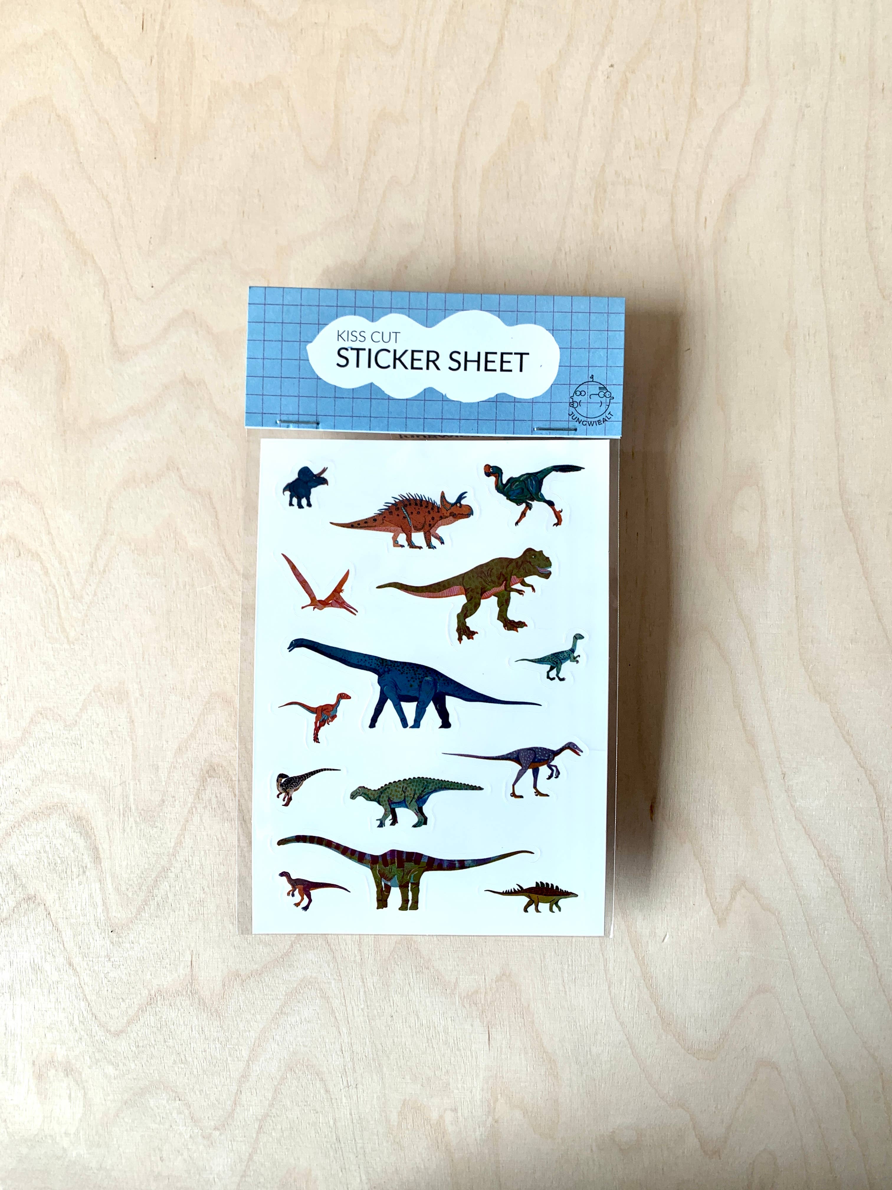 Stickerbogen Dinosaurs / Jungwiealt